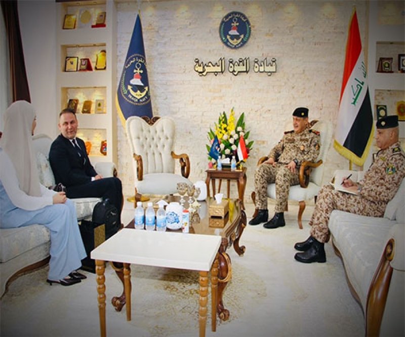 Iraq’s Naval Force Commander Receives Managing Director of Türkiye’s Galata Marine