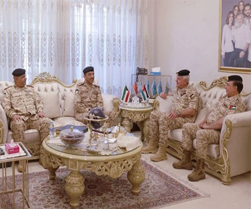 Jordanian Army Chief, Minister of Interior Receive Kuwaiti Counterparts 