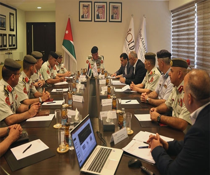 Jordanian Army Chief Visits Jordan Design, Development Bureau