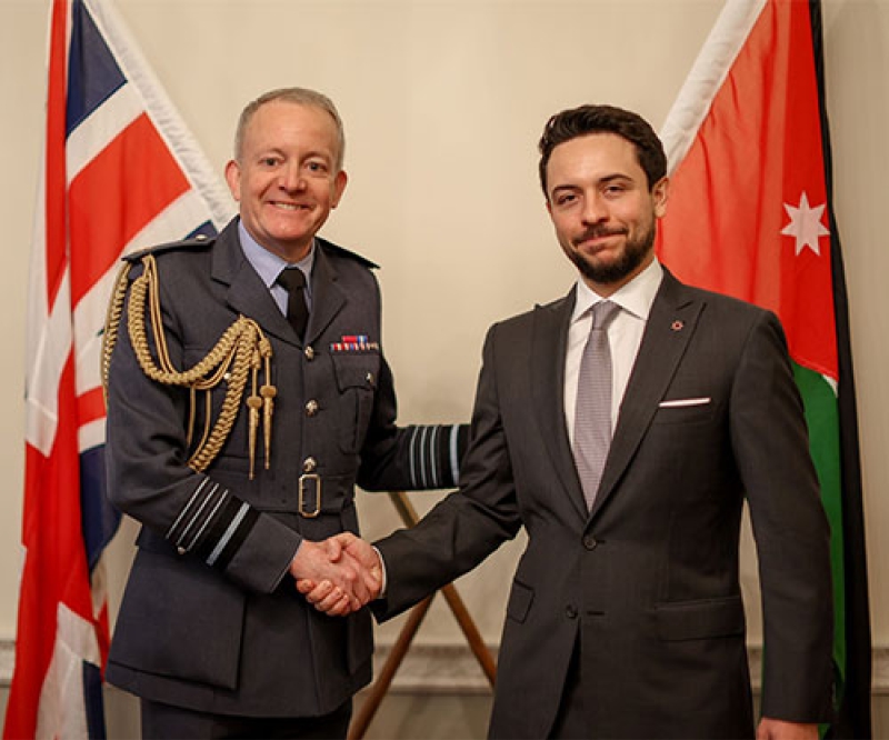 Jordanian Crown Prince Meets UK Chief of Defence Staff; Visits RAF Benson with Price William