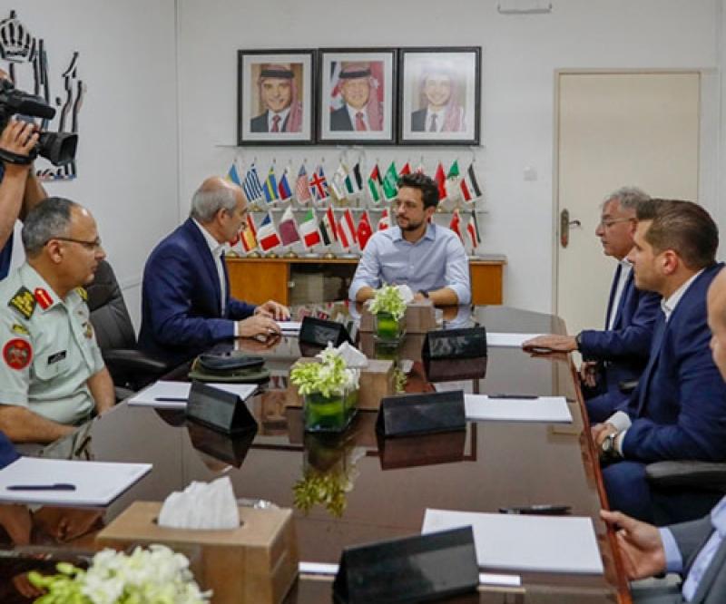 Jordanian Crown Prince Visits KADDB Workshops 