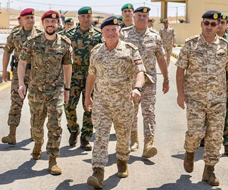 Jordanian King Inaugurates New Buildings for 40th King Hussein bin Talal Royal Armoured Brigade 