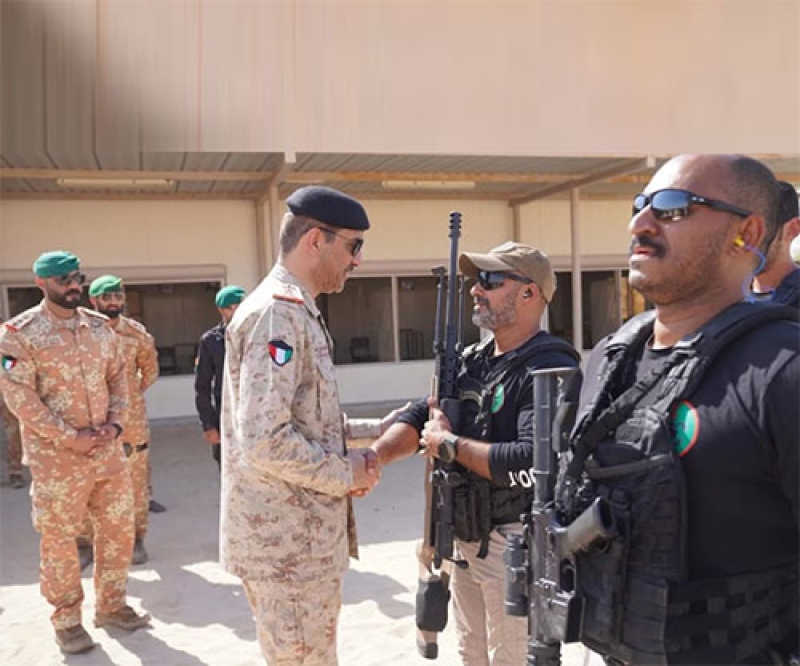 Kuwait’s Chief of Staff Reviews 25th Commando Brigade Training