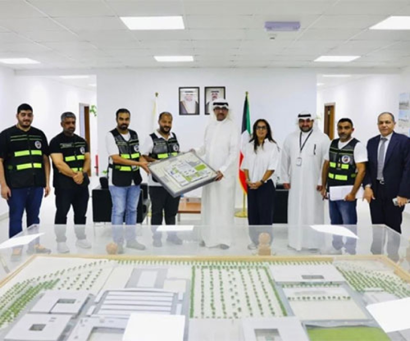 Kuwait’s Defense Minister Inspects Progress of Ali Al-Sabah Military Academy Project
