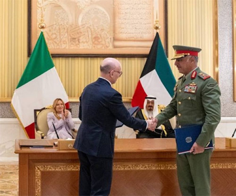 Kuwait’s Ministry of Defense, Leonardo Sign LoI on Developing Defense Capabilities, Industrial Cooperation