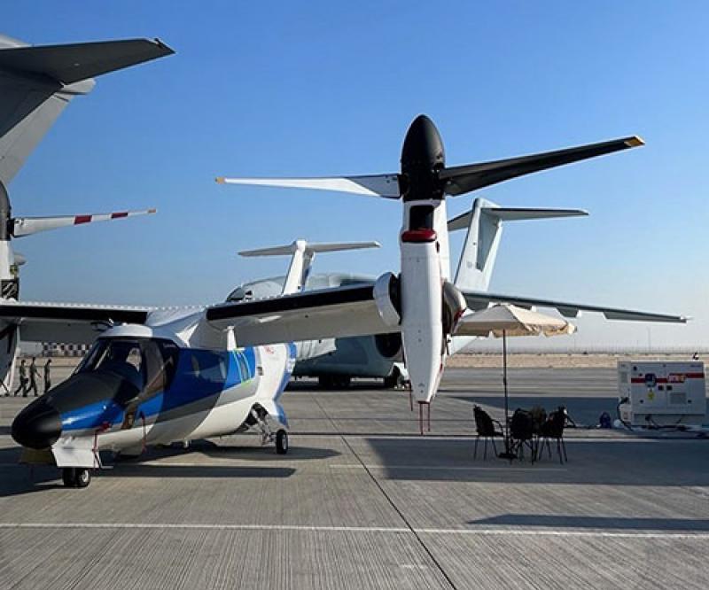 Leonardo’s AW609 Took Central Stage at Dubai Airshow 2021