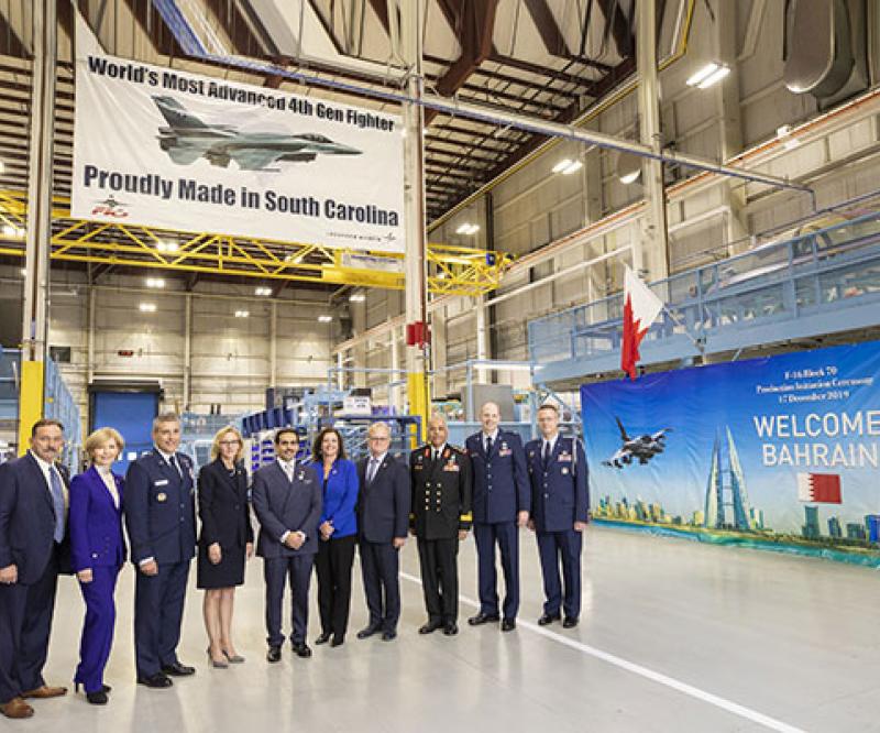 Lockheed Martin Hosts Bahrain Ambassador at F-16 Production Line