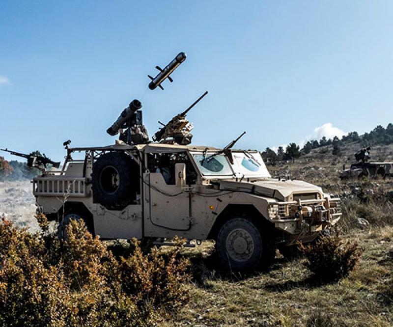 MBDA: First Firing of Medium-Range Missile from a Sabre Special Forces Vehicle