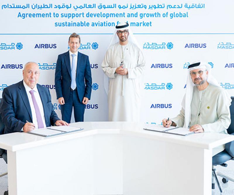 Masdar, Airbus to Support Global Sustainable Fuel Development 