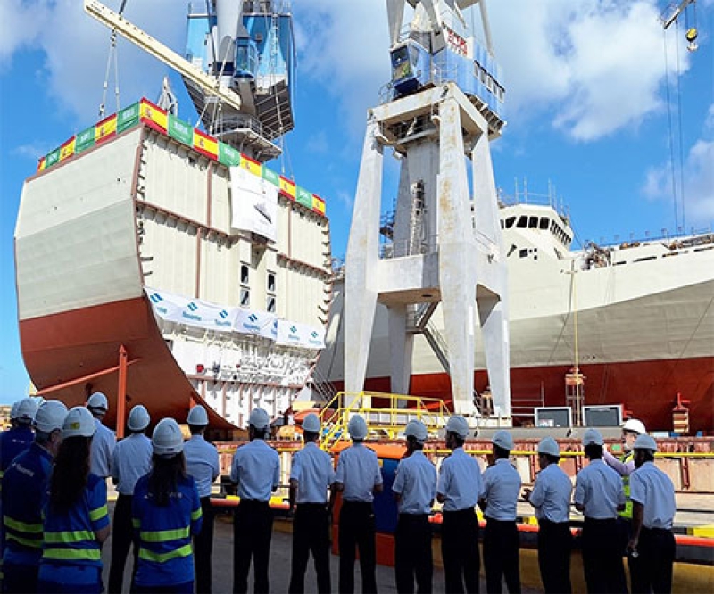 NAVANTIA Marks Keel Laying of Seventh Corvette for Saudi Arabia