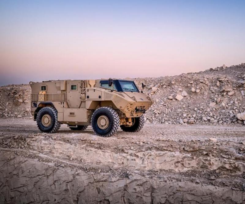 UAE’s NIMR Automotive Debuts Latest MRAP at IDEX