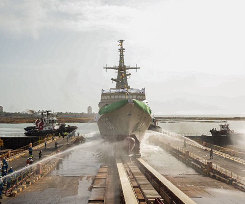 Navantia Launches Sixth Corvette for Royal Saudi Naval Forces
