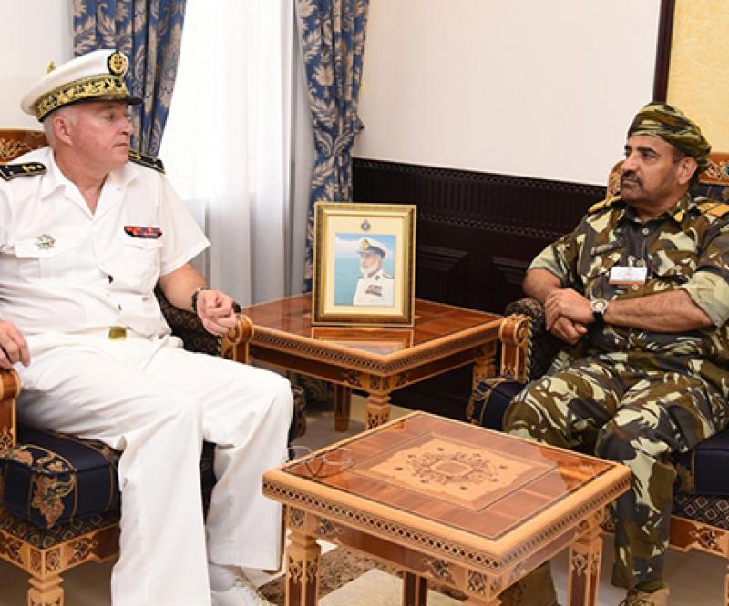 Oman’s Navy Commander Receives French Rear Admiral