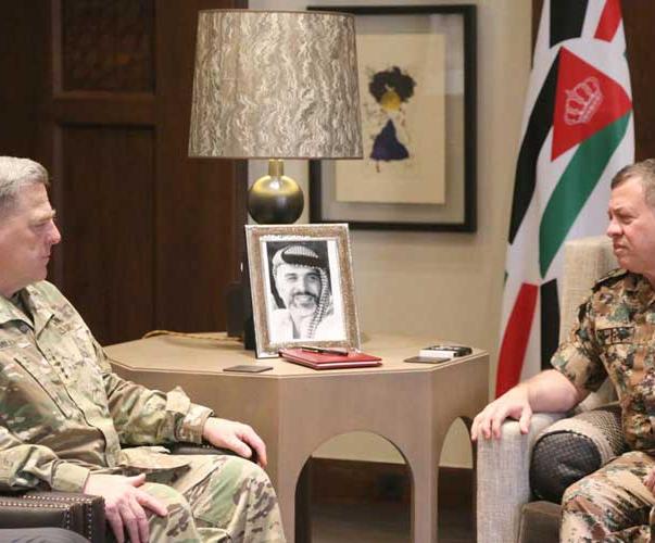 Jordan’s King Receives US Army Chief of Staff