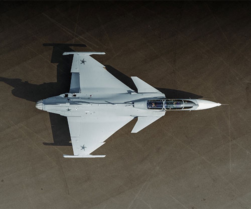 Saab Presents First Gripen F Two-Seat Fighter