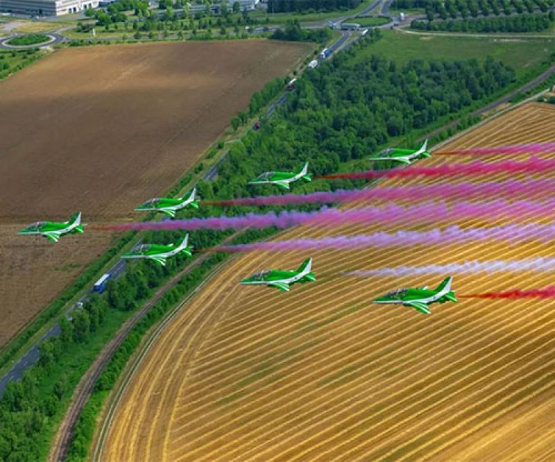 Saudi Falcons Arrive in UK for Royal International Air Tattoo (RIAT)