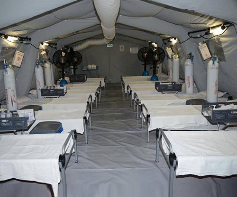 Saudi Ministry of Defense Builds Two Mobile Hospitals for COVID-19 Patients