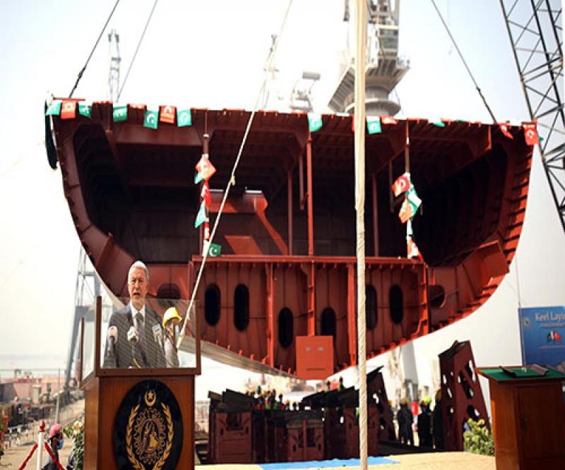 Turkey Starts Construction of Third Warship for Pakistan Navy