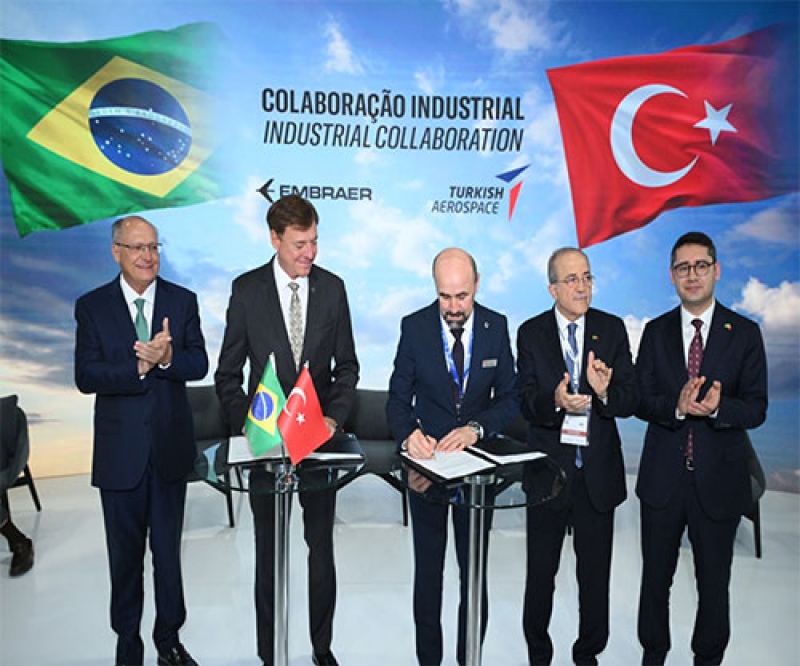 Turkish Aerospace, Embraer to Explore E2 Production Opportunities in Türkiye
