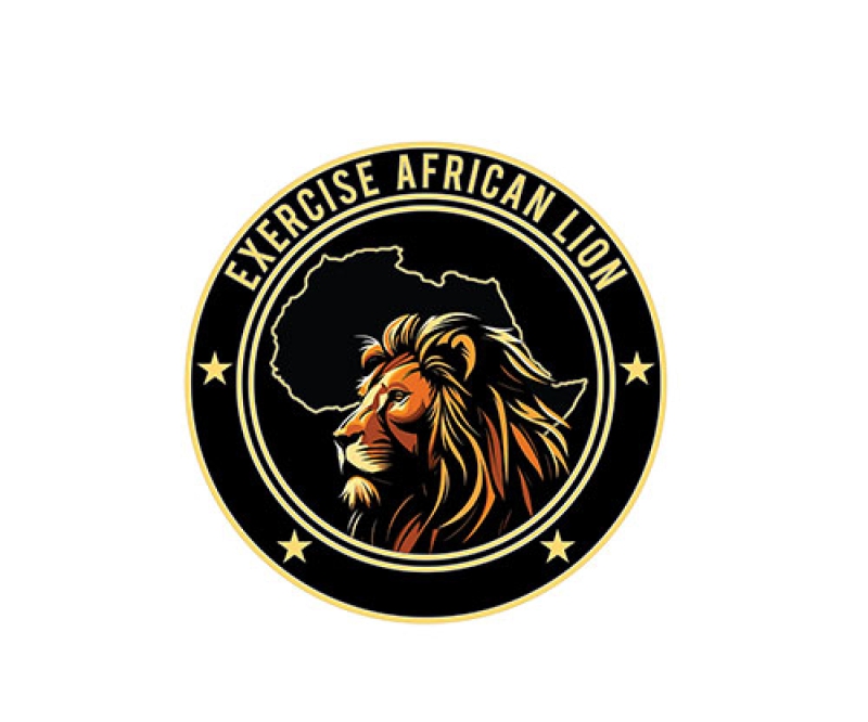 Two U.S. B-52H Bombers and Four Moroccan F-16s Fly Overhead During African Lion 26