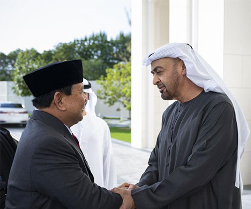 UAE President, Indonesian Defence Minister Discuss Military Relations