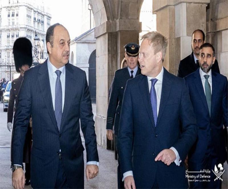 UK Secretary of State for Defence Receives Qatar’s Minister of Defence