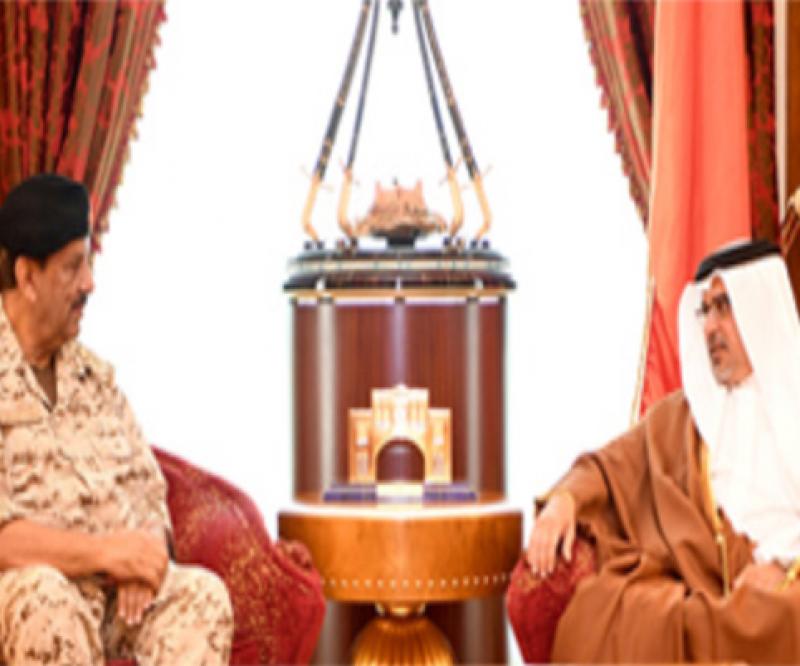 Bahrain’s Deputy King Meets Defense Forces Commander 