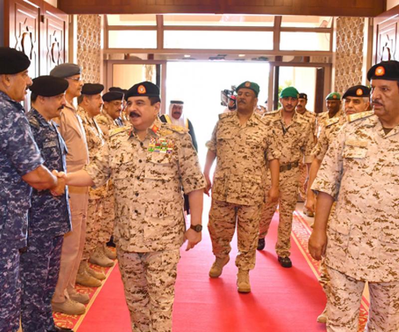 Bahrain’s King Visits Defense Force’s General Command