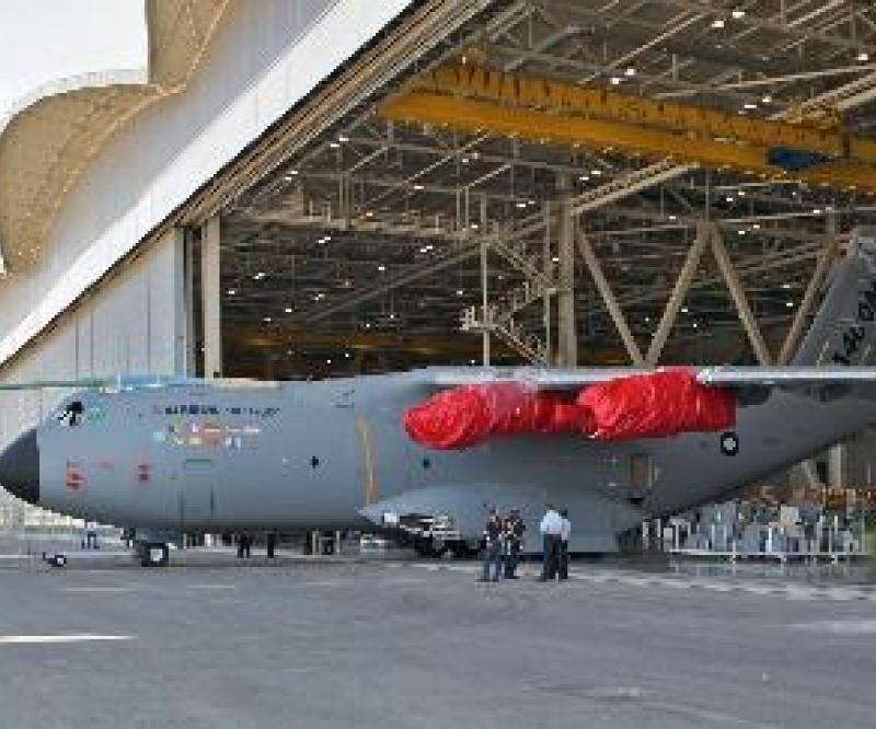 First A400M moved outdoors for outside ground tests