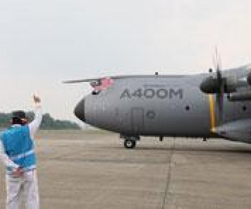 Airbus Military A400M Arrives in Malaysia