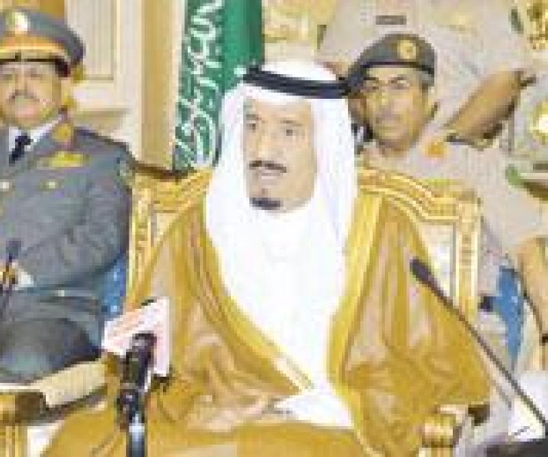 Prince Salman Addresses Top Saudi Military Officials