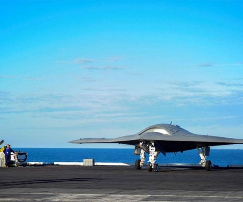 Rockwell Collins’ TTNT in Deck Handling Trials of X-47B