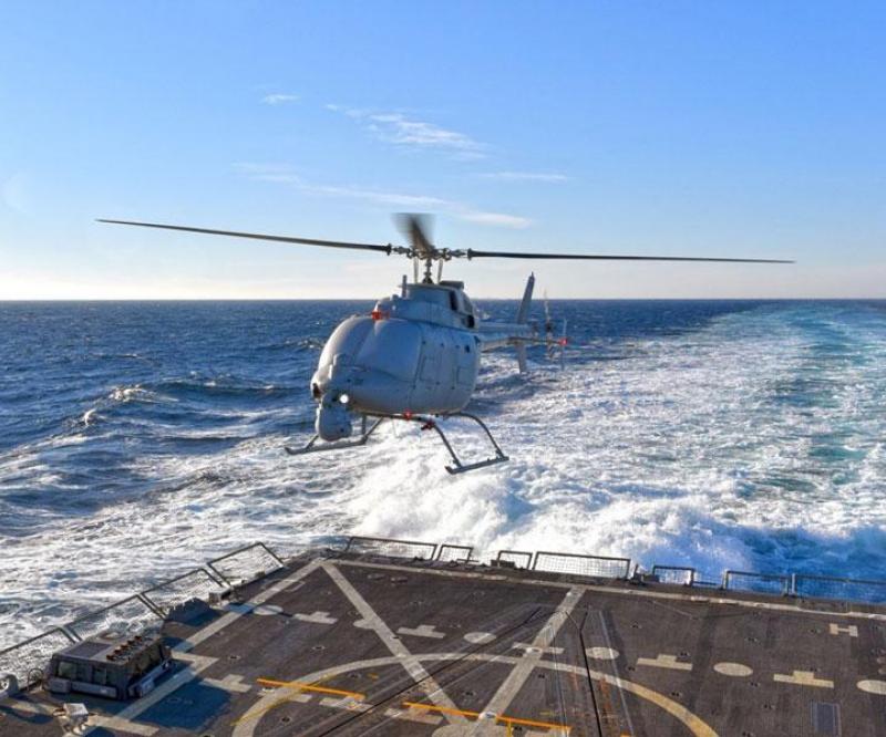 MQ-8C Fire Scout Takes 1st Flight on USS Jason Dunham