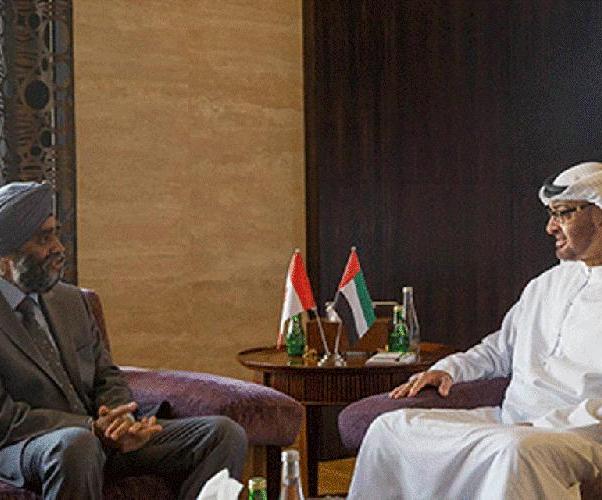 Crown Prince of Abu Dhabi Meets Canadian Defense Minister