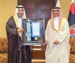 Bahrain’s Interior Minister Awarded Medal of Highest Order from INTERPOL President