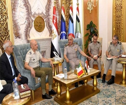 Chief of Staff of Egyptian Armed Forces Meets Chief of Italian Defence Staff