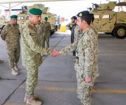 Deputy Chief of Kuwait National Guard Inspects Security Battalion, Visits Liberation Camp