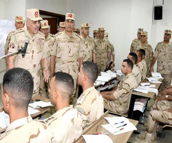 Egyptian Chief of Staff Inspects Specialized Military Institutes for Officers