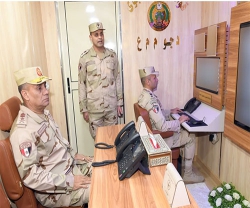 Egyptian Commander-in-Chief Inspects Combat Readiness of Central Military Zone