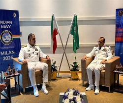 Iranian Navy Chief Meets Russian, Saudi Commanders at MILAN 2026 Drill in India