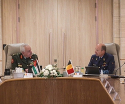Jordanian Army Chief, Belgian Defense Head Discuss Military Cooperation