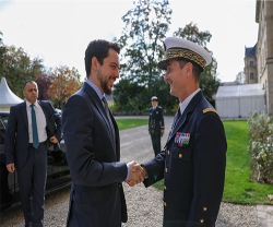 Jordanian Crown Prince Meets French President, Chief of Armed Forces