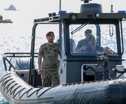 Jordanian Crown Prince Visits Maritime Counterterrorism Team; Attends Cybersecurity Conference
