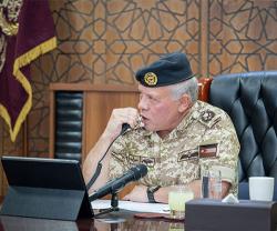 Jordanian King Visits Eastern Military Region