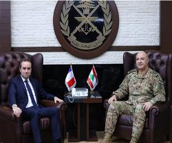 Lebanese Army Commander Receives French Minister of Armed Forces