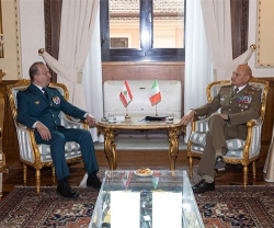 Lebanon’s Commander-in-Chief Visits Italian Republic