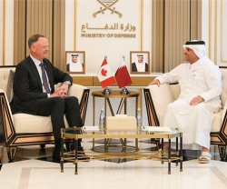 Qatar’s Minister of State for Defence Affairs Receives Canadian Defence Minister