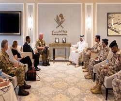 Qatar’s Minister of State for Defense Affairs Receives British Chief of Air Staff