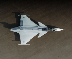 Saab Presents First Gripen F Two-Seat Fighter