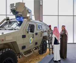 Saudi Border Guard Showcases Al-Dahna Vehicle at Saudi Made Expo 2025